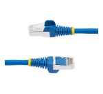 StarTech.com Câble Ethernet CAT6a 7m - Low Smoke Zero Halogen (LSZH) - 10 Gigabit 500MHz 100W PoE RJ45 S/FTP Cordon de Raccordement Réseau Snagless Turquoise avec Décharge de Tension