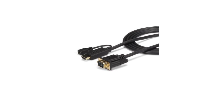StarTech.com Câble adaptateur HDMI vers VGA de 3m - Convertisseur actif HDMI vers HD15 - M/M - 1920x1200 / 1080p