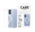 PanzerGlass CARE™ by ® Samba Case Transparent w. White MagSafe iPhone 17 mobiele telefoon behuizingen Hoes Transparant