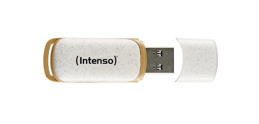 Intenso Green Line lecteur USB flash 128 Go USB Type-A 3.2 Gen 1 (3.1 Gen 1) Beige, Marron