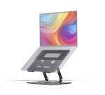 StarTech.com Support Rotatif pour PC Portable, Base Pivotante à 360&deg;, Support Rotatif pour Bureau, Hauteur et Inclinaison Réglables, Poids Max 5kg, Construction en Aluminium, Design Portable