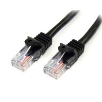 startechcom cable de 2m negro de red fast ethernet cat5e rj45 sin enganche - cable patch snagless