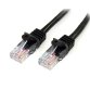 StarTech.com Cable de 2m Negro de Red Fast Ethernet Cat5e RJ45 sin Enganche - Cable Patch Snagless