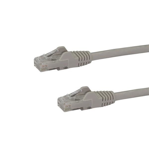 StarTech.com Câble Ethernet CAT6 15m - LSZH (Low Smoke Zero Halogen) - 10  Gigabit 650MHz 100W PoE RJ45 10GbE UTP Cordon de raccordement de réseau  sans accroc avec décharge de traction 