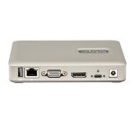 StarTech.com Docking Station USB-C - USB tipo C a DisplayPort 4K 30Hz o VGA - Ricarica USB Power Delivery da 65 W - Hub USB 3.1 Gen 1 a 4 porte - Dock USB-C Universale per Laptop - Mini Dock USB-C con Ethernet