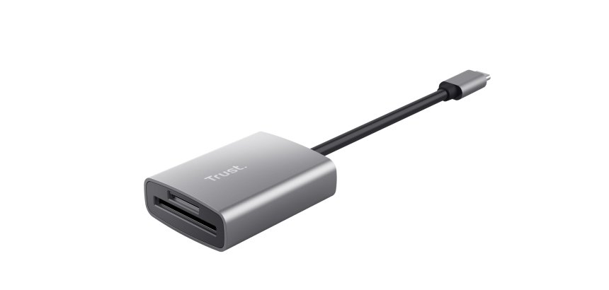 Trust 24136 lettore di schede USB 3.2 Gen 1 (3.1 Gen 1) Type-C Alluminio