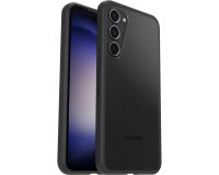 OtterBox React Série Coque pour Galaxy S23+ , Antichoc, anti-chute, ultra-mince, protection fine, testé selon les normes militaires, Antimicrobien, Black Crystal, livré sans emballage