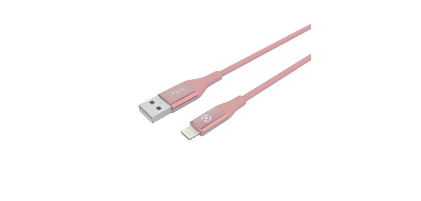Celly USBLIGHTCOLORPK lightning cable 1 m Pink