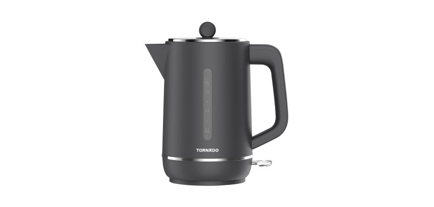 TORNADO TKE-01328-GS bouilloire 1,7 L 2200 W Noir