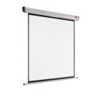 Écran projection nobo mural format 16/10 2 fixations mur ou plafond escamotable poids 7.22kg 200x151cm