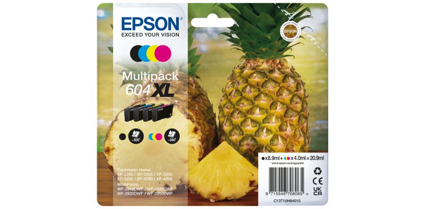 Epson 604XL cartuccia d'inchiostro 4 pz Originale Resa elevata (XL) Nero, Ciano, Magenta, Giallo