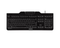 CHERRY KC 1000 SC Clavier filaire lecteur cartes à puce, noir, USB, AZERTY - FR