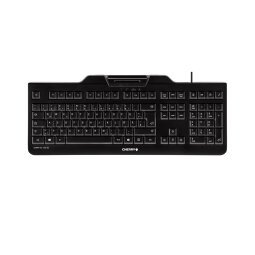 CHERRY KC 1000 SC Clavier filaire lecteur cartes à puce, noir, USB, AZERTY - FR