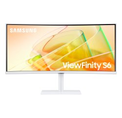 Samsung S65TC Monitor PC 86,4 cm (34") 3440 x 1440 Pixel UltraWide Quad HD LED Bianco