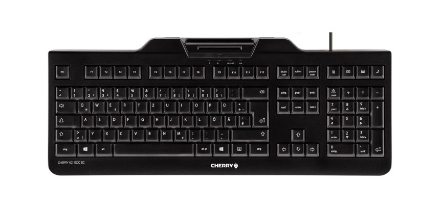 Teclado CHERRY KC 1000 SC USB QWERTY Español Negro