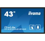 iiyama TF4339AS-B1AG écran plat de PC 108 cm (42.5") 3840 x 2160 pixels 4K Ultra HD LED Écran tactile Noir