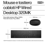 HP Mouse e tastiera Wired Desktop 320MK