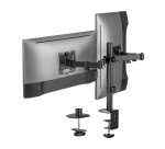 AISENS Soporte de Mesa ECO Giratorio e Inclinable para Monitor/TV 9Kg (3 Pivotes, 2 Brazos) de 17-32, Negro