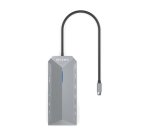 AISENS USB-C Dock 12 En 1, USB-C A 2xHDMI, 1xRJ45, 3xUSB-A, 2xUSB-C, 1xUSB-C PD, 1xAudio, 1xSD, 1xMicro SD, Gris, 30cm