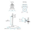 StarTech.com Support de bureau pour écran - Argent - Compatible avec iMac, Apple Cinema Display et Thunderbolt Display