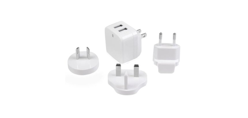 StarTech.com Chargeur mural USB à 2 ports - Haute puissance 17W / 3,4A - Chargeur de voyage international - Blanc