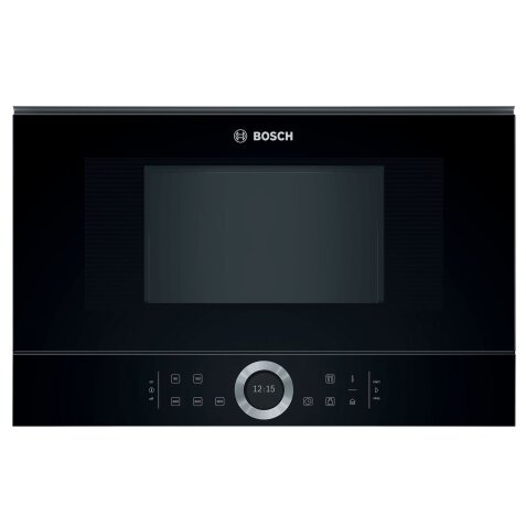 BOSCH Micro ondes Encastrable BFL634GB1 Série 8, 21 litres, Charnieres gauche