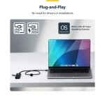 StarTech.com 4-Port USB-C Hub, 5Gbps, Bus Powered, USB-C to 4x USB-A Mini Hub, Extra Long 2ft/61cm Host Cable, PCR Plastic, Portable Desktop / Laptop USB Hub