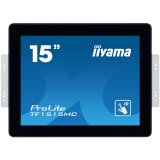 iiyama TF1515MC-B2 affichage de messages 38,1 cm (15") LED 350 cd/m² XGA Noir Écran tactile