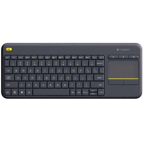 Logitech K400 Plus Tv tastiera Casa RF Wireless QWERTZ Tedesco Nero