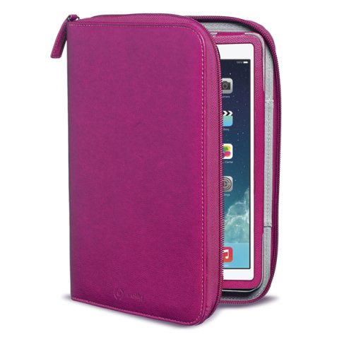 Celly ORGANIZER2502 tablet case 24.6 cm (9.7") Pouch case Pink