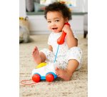 Fisher-Price Chatter Telephone Baby and Toddler Pull Toy Phone with Rotary Dial