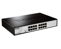 D-Link DGS-1016D/E commutateur réseau Non-géré Noir, Métallique