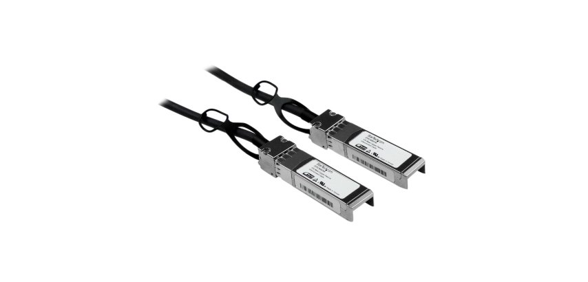 StarTech.com Câble réseau passif SFP+ 10 GbE à connexion directe twinax en cuivre de 1 m compatible Cisco SFP-H10GB-CU1M
