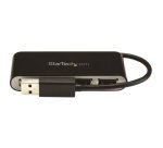 StarTech.com Hub USB 2.0 portatile a 4 porte con cavo integrato - Perno e Concentratore USB compatto - Mini Hub USB2.0