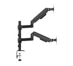 AISENS Soporte de Mesa Eco Contrapeso Giratorio e Inclinable Para Monitor/TV 9kg (3 Pivotes, 2 Brazos) de 17-32", Negro