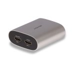 Lindy 38368 convertidor de audio Negro, Plata