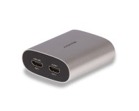 Lindy 38368 convertidor de audio Negro, Plata