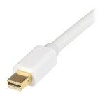 StarTech.com Câble adaptateur Mini DisplayPort vers HDMI de 2 m - M/M - 4K - Blanc