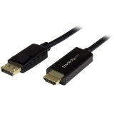 Cable Conversor DisplayPort a HDMI de 2m - Color Negro - Ultra HD 4K Startech
