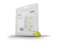 Lindy 40483 bloqueador de puerto RJ-45 Amarillo Acrilonitrilo butadieno estireno (ABS)