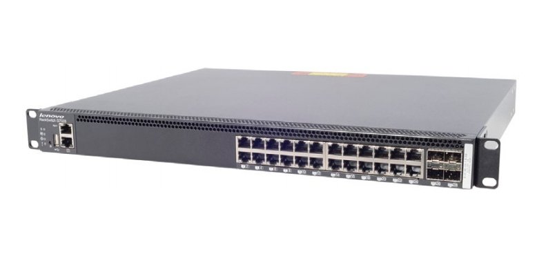 Lenovo RackSwitch G7028 Gestionado L2 Gigabit Ethernet (10/100/1000) 1U Negro