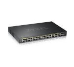 Zyxel GS2220-50HP-EU0101F commutateur réseau Géré L2 Gigabit Ethernet (10/100/1000) Connexion Ethernet, supportant l'alimentation via ce port (PoE) Noir