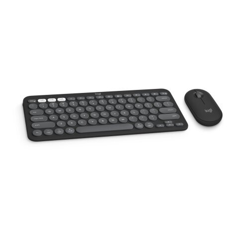 Logitech Pebble 2 Combo for Mac clavier Souris incluse Universel RF sans fil + Bluetooth AZERTY Français Graphite