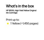 HP 953XL High Yield Yellow Original Ink Cartridge