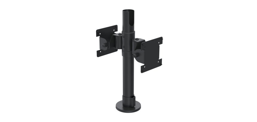 Ergonomic Solutions SpacePole POS SPV1103-FX-02 accessoire de système de paiement en point de vente Monture POS Noir Métal 75 x 75 mm 100 x 100 mm