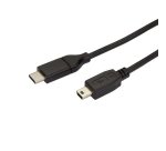 StarTech.com 6.6ft (2m) USB-C to Mini-USB Cable, Data Cord, USB 2.0, USB-C Data Transfer Cable