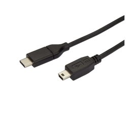 StarTech.com 2m USB-C naar Mini-USB Kabel, USB 2.0, Type C naar Mini-USB Data Transfer Kabel