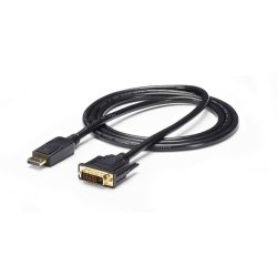 StarTech.com Câble DisplayPort vers DVI de 1,8m, Câble Adaptateur DisplayPort vers DVI, Convertisseur Vidéo Passif DP vers DVI-D, 1080p - Remplacement pour DP2DVIMM6