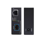 StarTech.com Convertisseur de Média Fibre Optique SFP+ Ouvert Multi-Gigabit 10 GbE, 10G/5G/2,5G/1G/100M, Cuivre vers 10GBASE-X SFP+, Monomode, Multimode, Trames Jumbo 16K, TAA