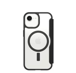 OtterBox React Folio pour MagSafe Series pour Apple iPhone 17e/16e/15/14/13, transparente/noir - ProPack
